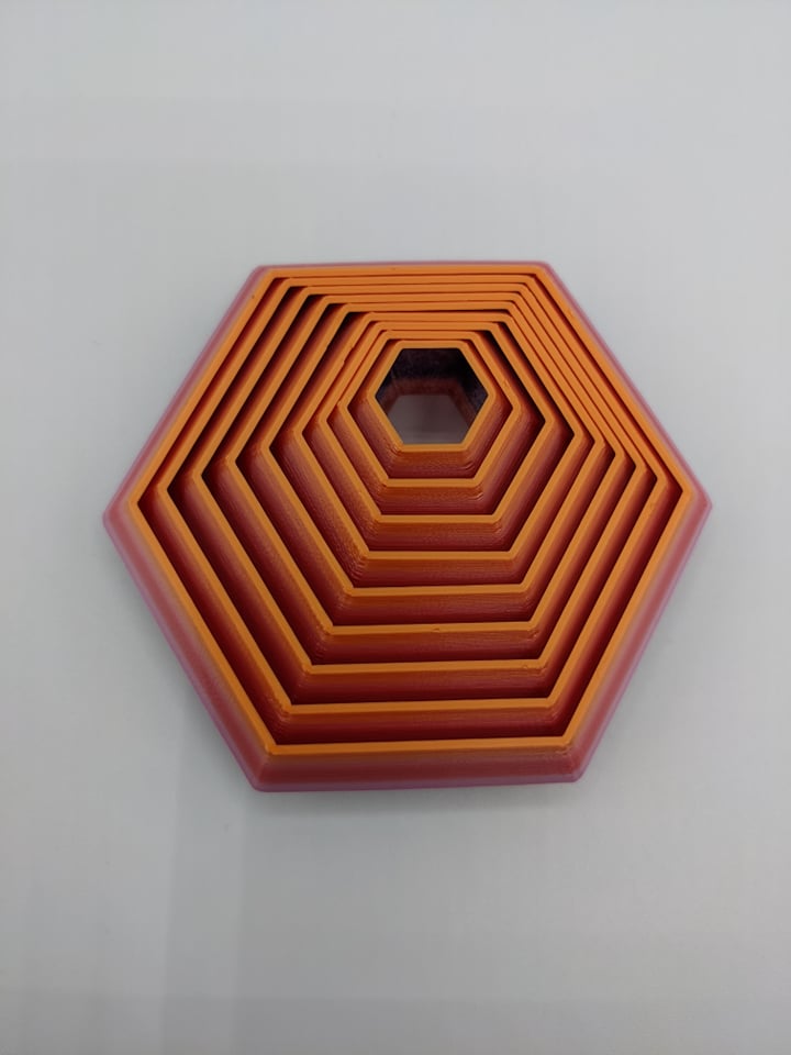 Rainbow Hexagon Fidget