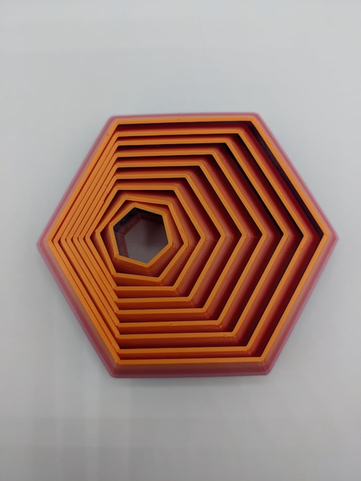 Rainbow Hexagon Fidget
